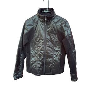 Tek Gear Windbreaker Jacket Black Size M Lightweight‎ Casual